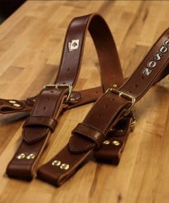 Walnut Suspenders - Ridgeway Leatherworks